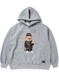 STIGMA(スティグマ)  EMB COMPTON BEAR OVERSIZED HEAVY SWEAT HOODIE GREY