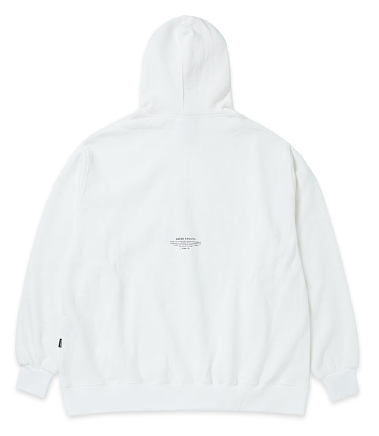 STIGMA(スティグマ)  EMB COMPTON BEAR OVERSIZED HEAVY SWEAT HOODIE WHITE