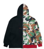 STIGMA(スティグマ)  SPLIT OVERSIZED HEAVY SWEAT ZIPUP HOODIE GREEN CAMOUFLAGE