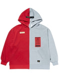 STIGMA(スティグマ)  SPLIT OVERSIZED HEAVY SWEAT ZIPUP HOODIE RED