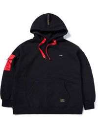 STIGMA(スティグマ) STGM POCKET OVERSIZED HEAVY SWEAT HOODIE BLACK