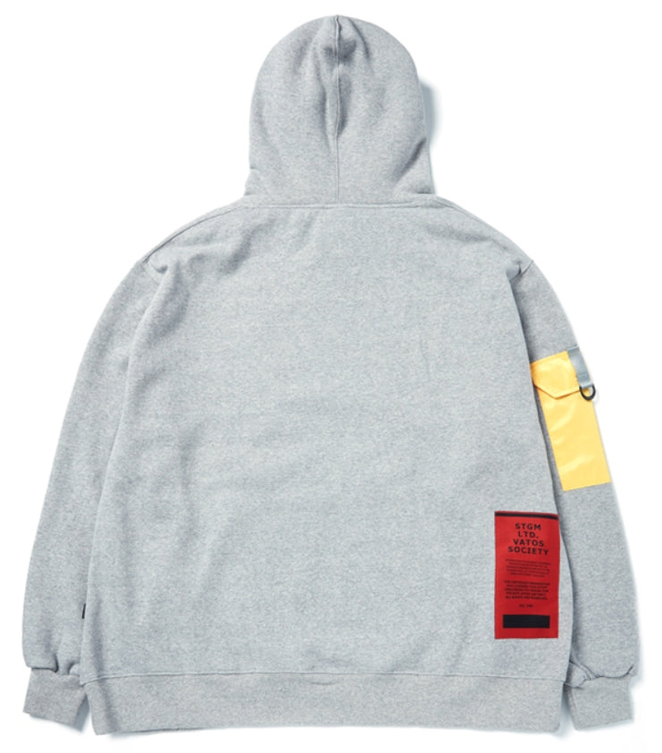 STIGMA(スティグマ) STGM POCKET OVERSIZED HEAVY SWEAT HOODIE GREY