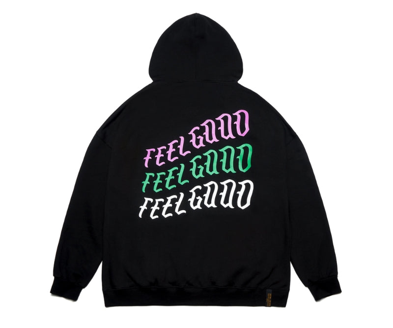 STIGMA(スティグマ) WAVE OVERSIZED HEAVY SWEAT HOODIE BLACK