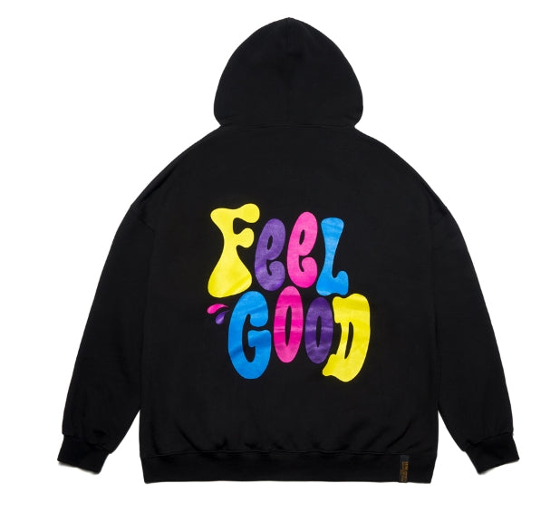 STIGMA(スティグマ) MULTIPLE COLOR OVERSIZED HEAVY SWEAT HOODIE BLACK