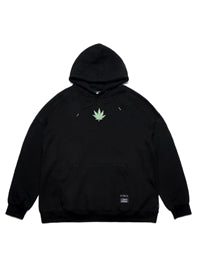 STIGMA(スティグマ) LEAF OVERSIZED HEAVY SWEAT HOODIE BLACK