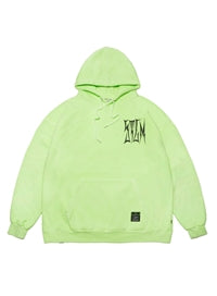 STIGMA(スティグマ) HLT PIGMENT OVERSIZED HEAVY SWEAT HOODIE NEON GREEN