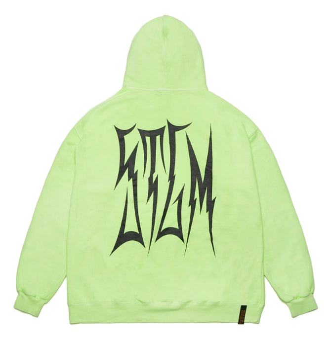 STIGMA(スティグマ) HLT PIGMENT OVERSIZED HEAVY SWEAT HOODIE NEON GREEN