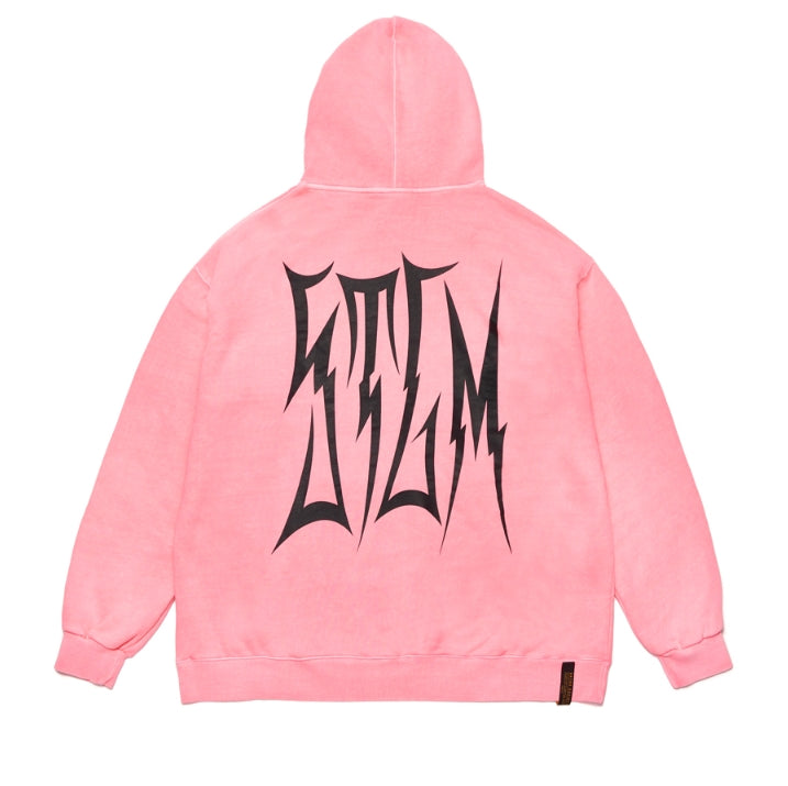 STIGMA(スティグマ) HLT PIGMENT OVERSIZED HEAVY SWEAT HOODIE NEON PINK