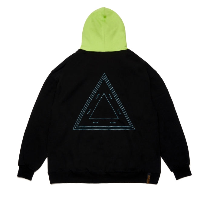 STIGMA(スティグマ) TRIANGLE OVERSIZED HEAVY SWEAT HOODIE BLACK