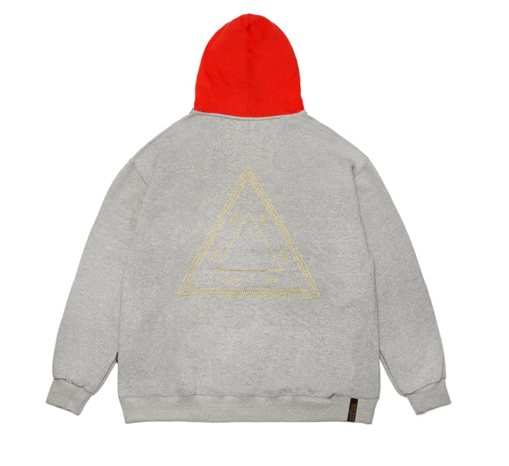 STIGMA(スティグマ)  TRIANGLE OVERSIZED HEAVY SWEAT HOODIE GREY