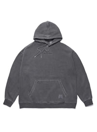 STIGMA(スティグマ)  SCRAPE PIGMENT OVERSIZED HEAVY SWEAT HOODIE DARK GREY