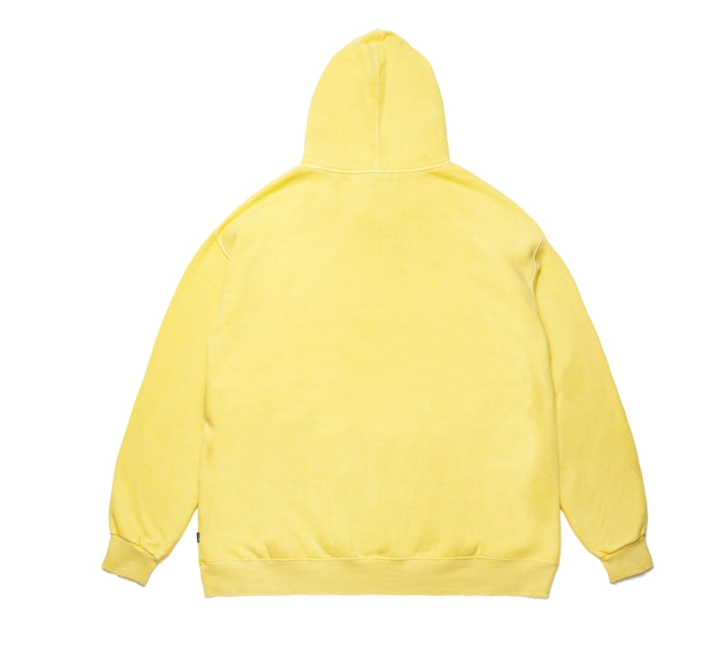 STIGMA(スティグマ)  SCRAPE PIGMENT OVERSIZED HEAVY SWEAT HOODIE YELLOW