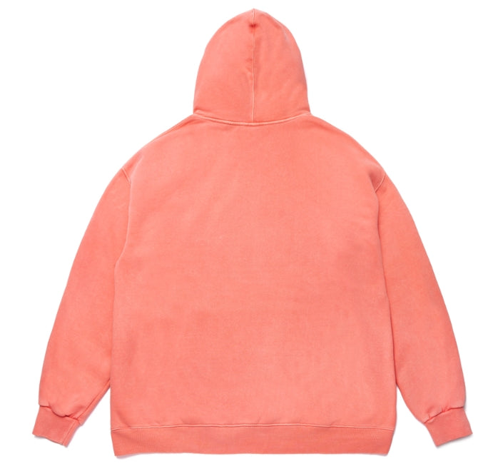 STIGMA(スティグマ)  SCRAPE PIGMENT OVERSIZED HEAVY SWEAT HOODIE ORANGE