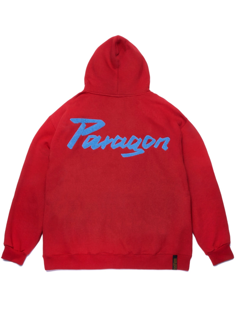 PARAGON OVERSIZED HEAVY SWEAT HOODIE RED