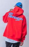 PARAGON OVERSIZED HEAVY SWEAT HOODIE RED