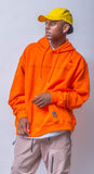 STGM PATCH OVERSIZED HEAVY SWEAT HOODIE ORANGE