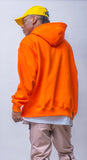 STGM PATCH OVERSIZED HEAVY SWEAT HOODIE ORANGE