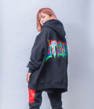 PARAGON OVERSIZED HEAVY SWEAT HOODIE BLACK