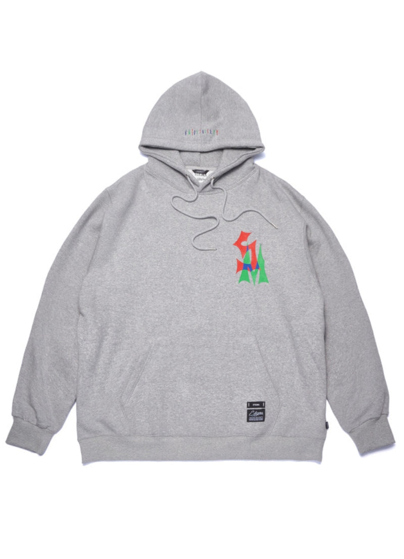 STACK OVERSIZED HEAVY SWEAT HOODIE GREY