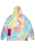 DOT TIE DYE OVERSIZED HEAVY SWEAT HOODIE MULTI