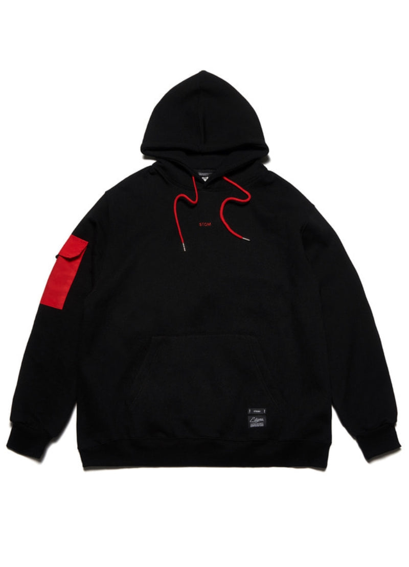 FEEL GOOD OVERSIZED HEAVY SWEAT HOODIE BLACK