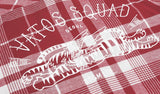 VATOS SQUAD CHECK SHIRTS RED