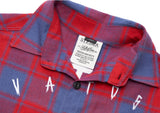 PANTHER OVERSIZED CHECK SHIRTS RED