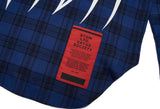 MUSK OVERSIZED CHECK SHIRTS BLUE