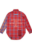 STREET HALF OVERSIZED CHECK SHIRTS RED