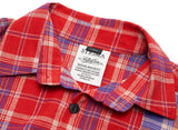 STREET HALF OVERSIZED CHECK SHIRTS RED