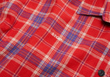 STREET HALF OVERSIZED CHECK SHIRTS RED