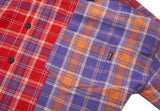 STREET HALF OVERSIZED CHECK SHIRTS RED