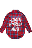 HALLUCINATION OVERSIZED CHECK SHIRTS RED