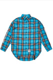 HALLUCINATION OVERSIZED CHECK SHIRTS BLUE