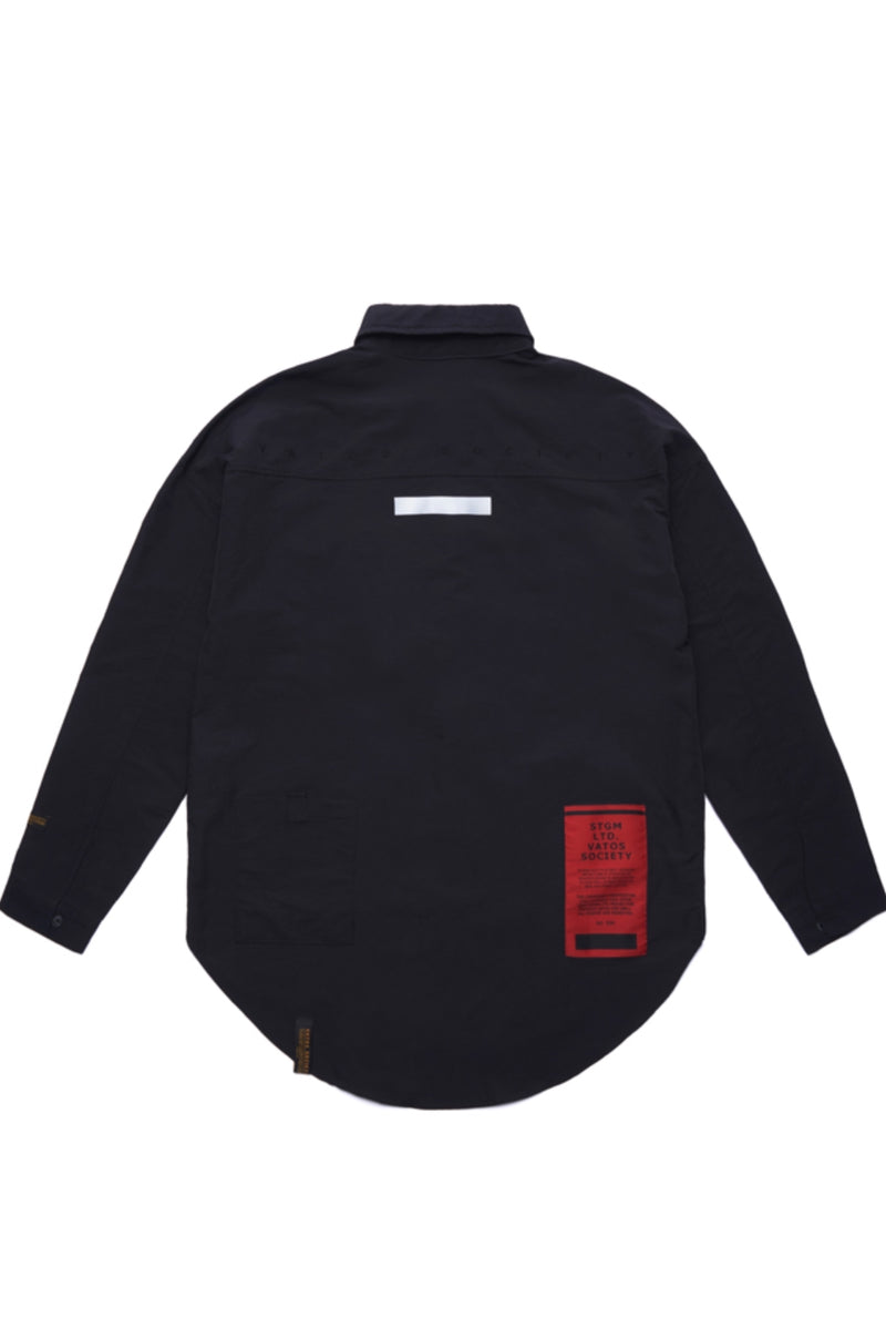 STGM TECH OVERSIZED SHIRTS BLACK