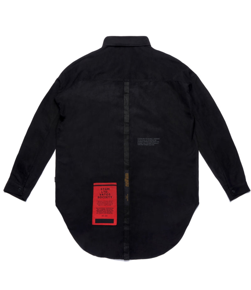 WASHED TECH OVERSIZED SHIRTS BLACK
