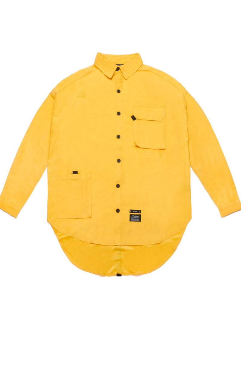 WASHED TECH OVERSIZED SHIRTS YELLOW
