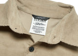 HANDWRITING OVERSIZED CORDUROY SHIRTS BEIGE