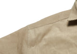 HANDWRITING OVERSIZED CORDUROY SHIRTS BEIGE