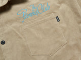 HANDWRITING OVERSIZED CORDUROY SHIRTS BEIGE