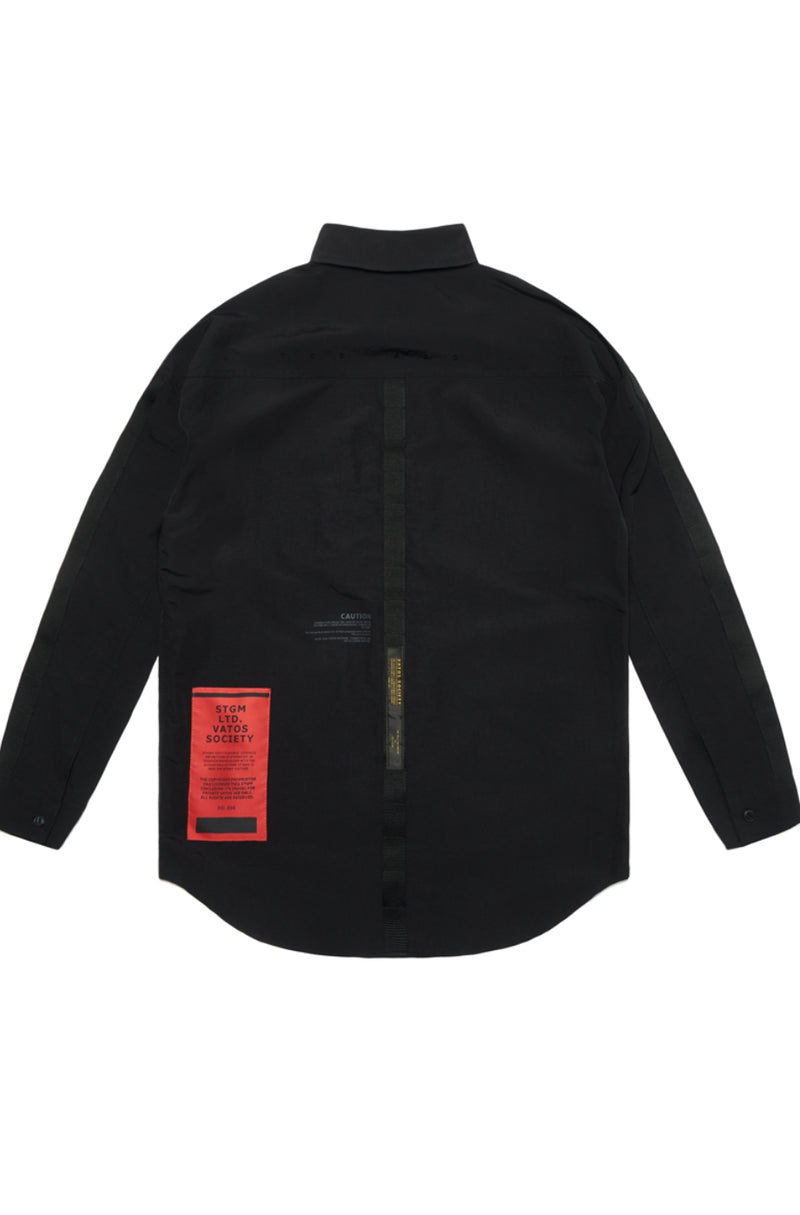 S TECH OVERSIZED SHIRTS BLACK