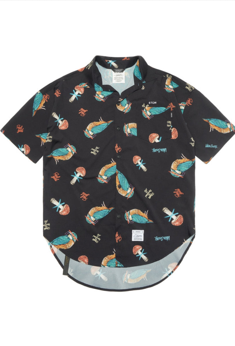 BIRD OVERSIZED SHORT SLEEVES SHIRTS PATTERN