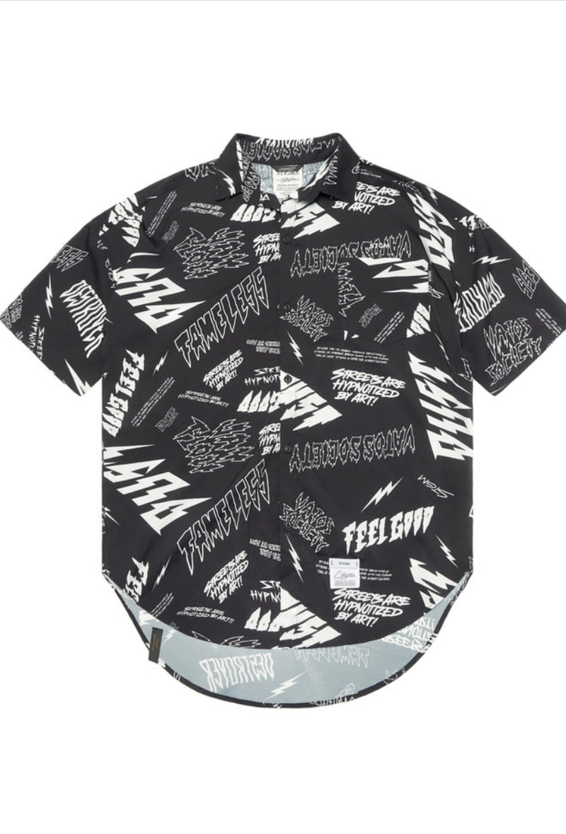 GRAFFITI OVERSIZED SHORT SLEEVES SHIRTS PATTERN