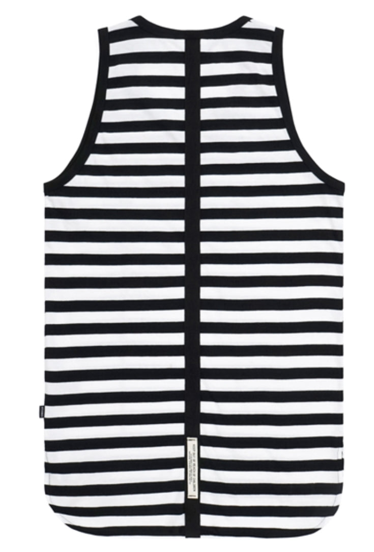 CRUZ LONG SLEEVELESS BLACK STRIPE