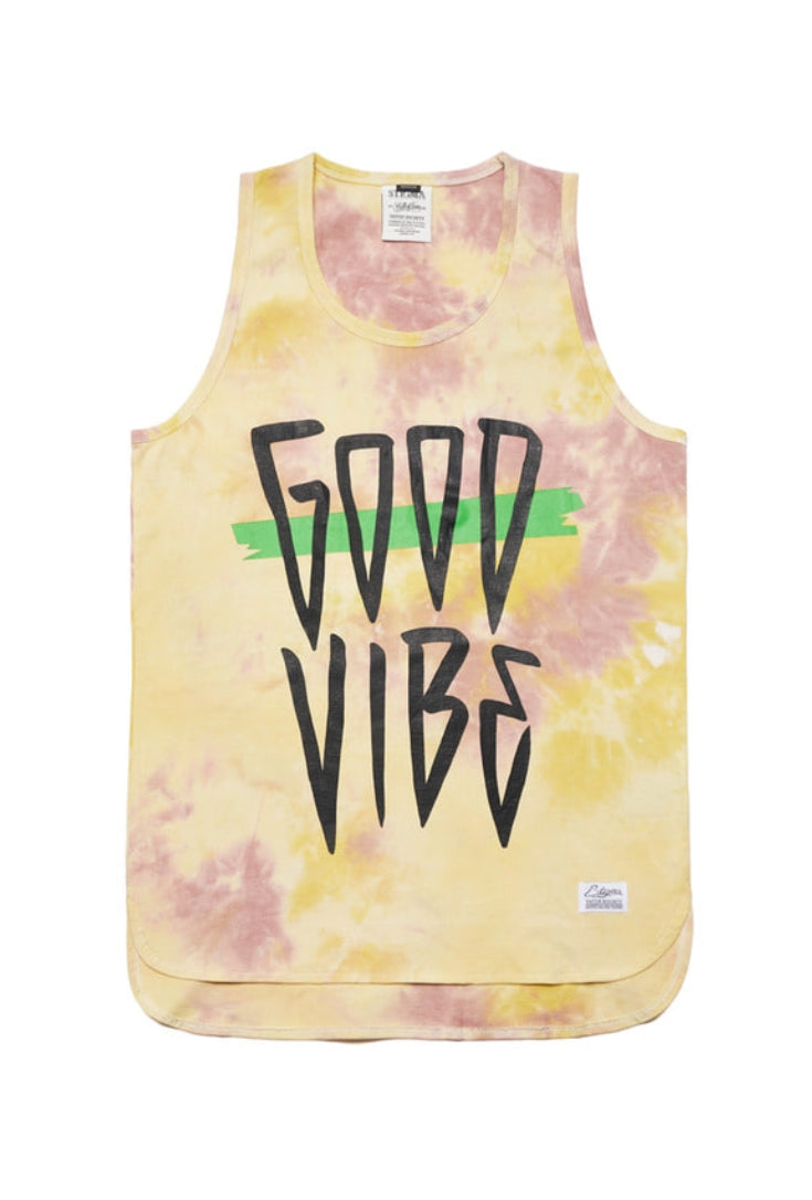 TIE DYE SLEEVELESS YELLOW