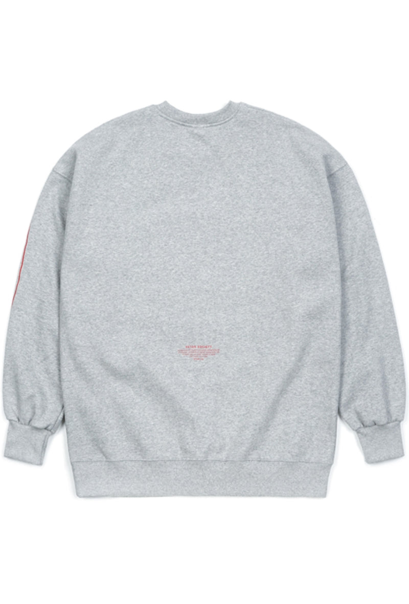 SQUARE HEAVY SWEAT OVERSIZED CREWNECK GREY