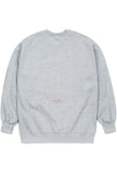 SQUARE HEAVY SWEAT OVERSIZED CREWNECK GREY