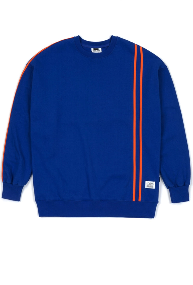 LINE SPORTS HEAVY SWEAT OVERSIZED CREWNECK BLUE