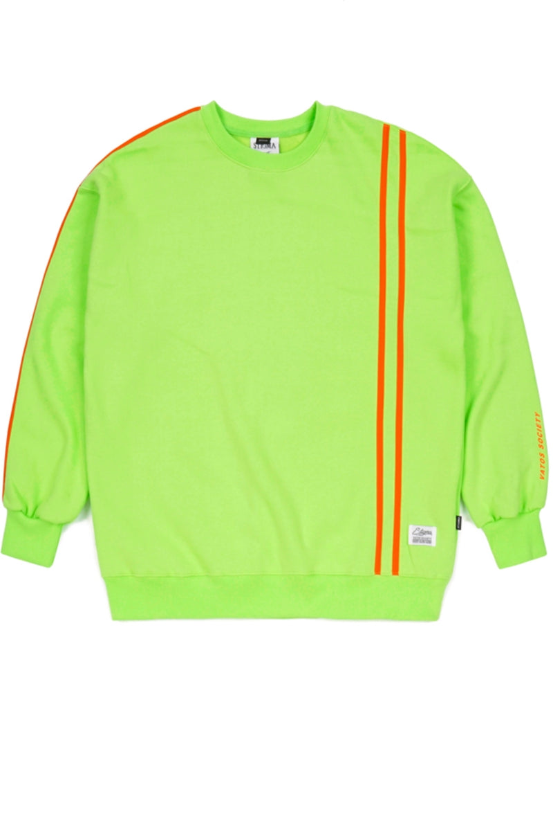 LINE SPORTS HEAVY SWEAT OVERSIZED CREWNECK NEON GREEN