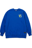 GOD OVERSIZED HEAVY SWEAT CREWNECK BLUE